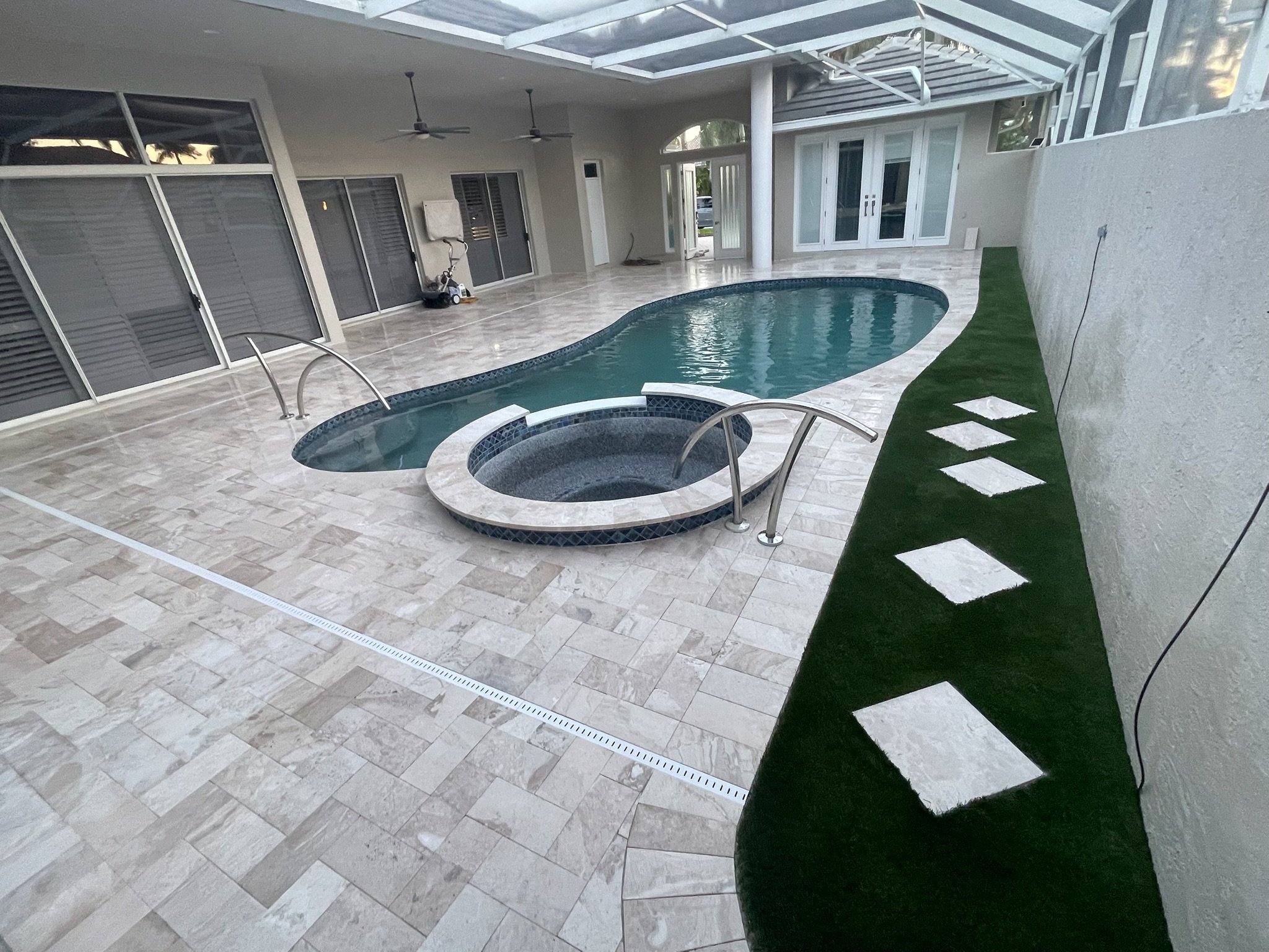 Granite paver driveway installation South Florida