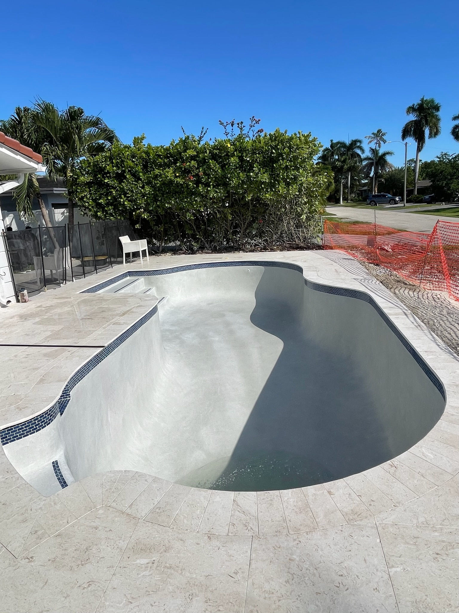 Travertine pool deck pavers Broward County